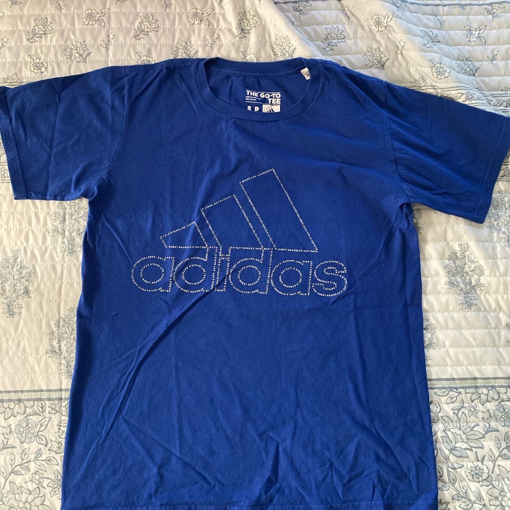 Adidas Men's Short Sleeve Tee in Blue